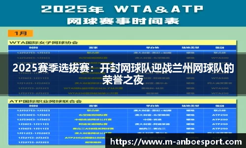 2025赛季选拔赛：开封网球队迎战兰州网球队的荣誉之夜